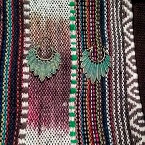 New feather boho earrings